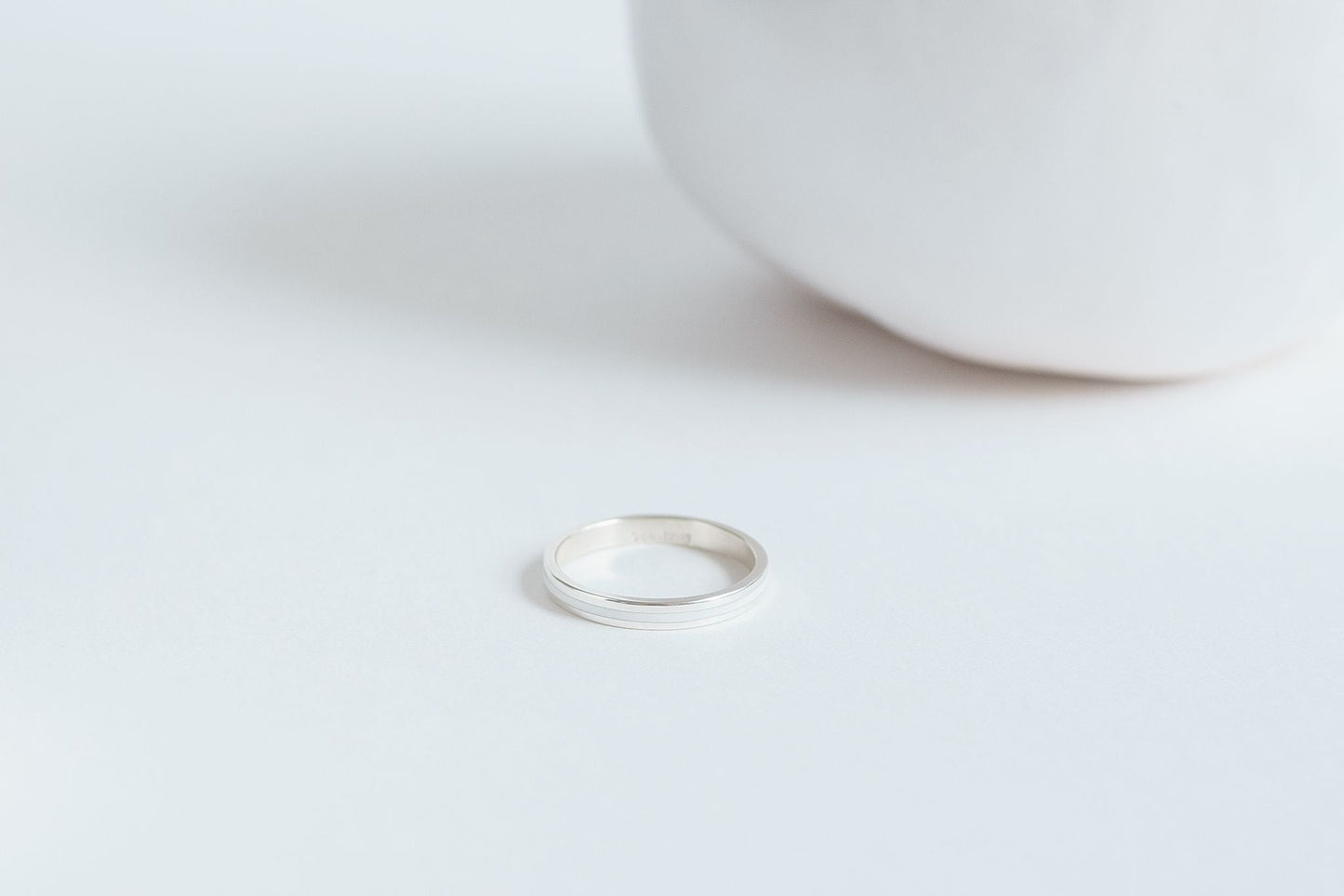 Ring "Stripe" (3 mm) with enamel
