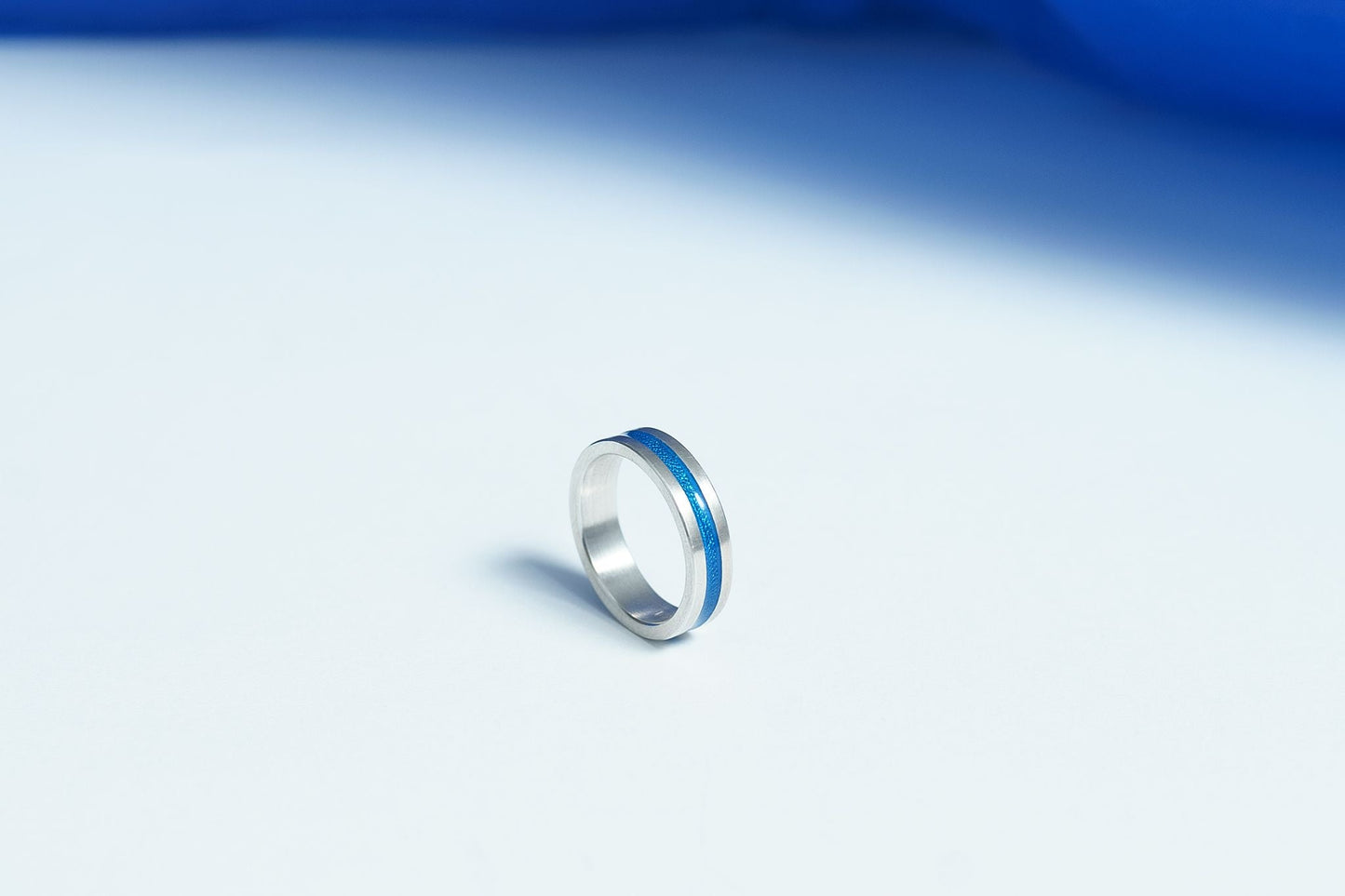 Ring "Stripe" (5 mm) with enamel (different colors to choose from)