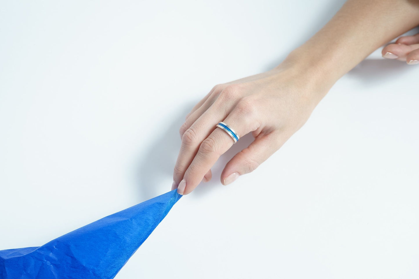 Ring "Stripe" (5 mm) with enamel (different colors to choose from)