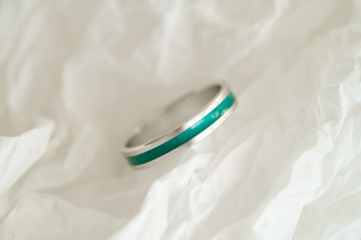 Ring "Stripe" (5 mm) with enamel