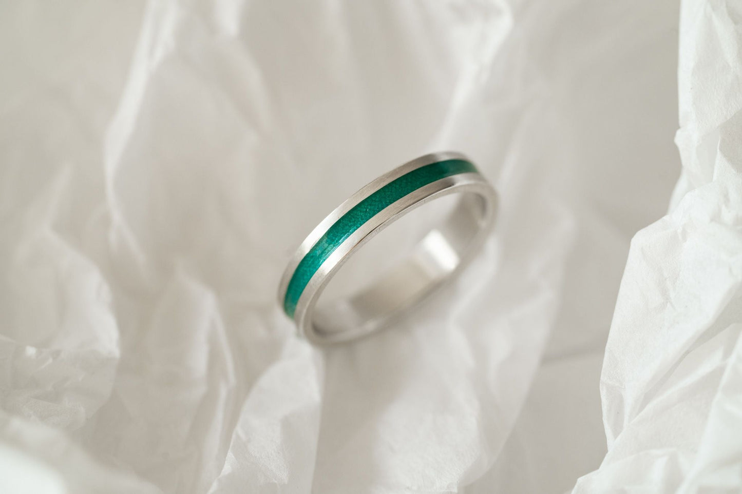 Ring "Stripe" (5 mm) with enamel (different colors to choose from)