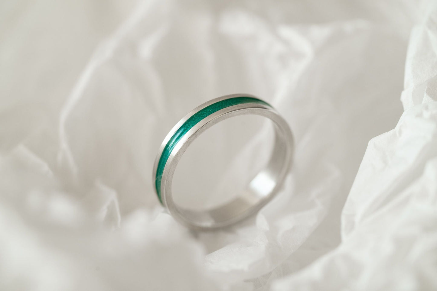 Ring "Stripe" (5 mm) with enamel (different colors to choose from)