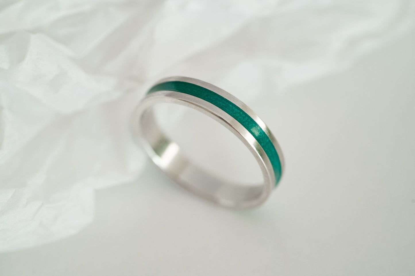 Ring "Stripe" (5 mm) with enamel (different colors to choose from)