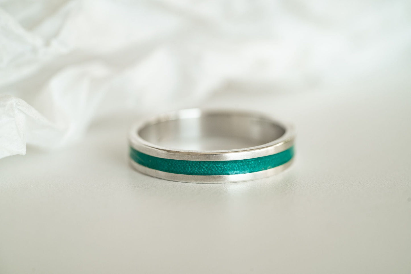 Ring "Stripe" (5 mm) with enamel (different colors to choose from)