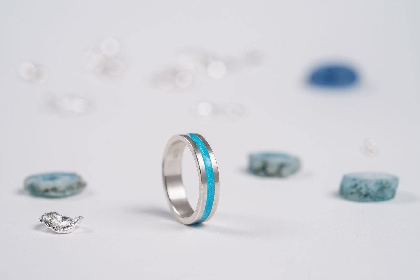 Ring "Stripe" (5 mm) with enamel (different colors to choose from)