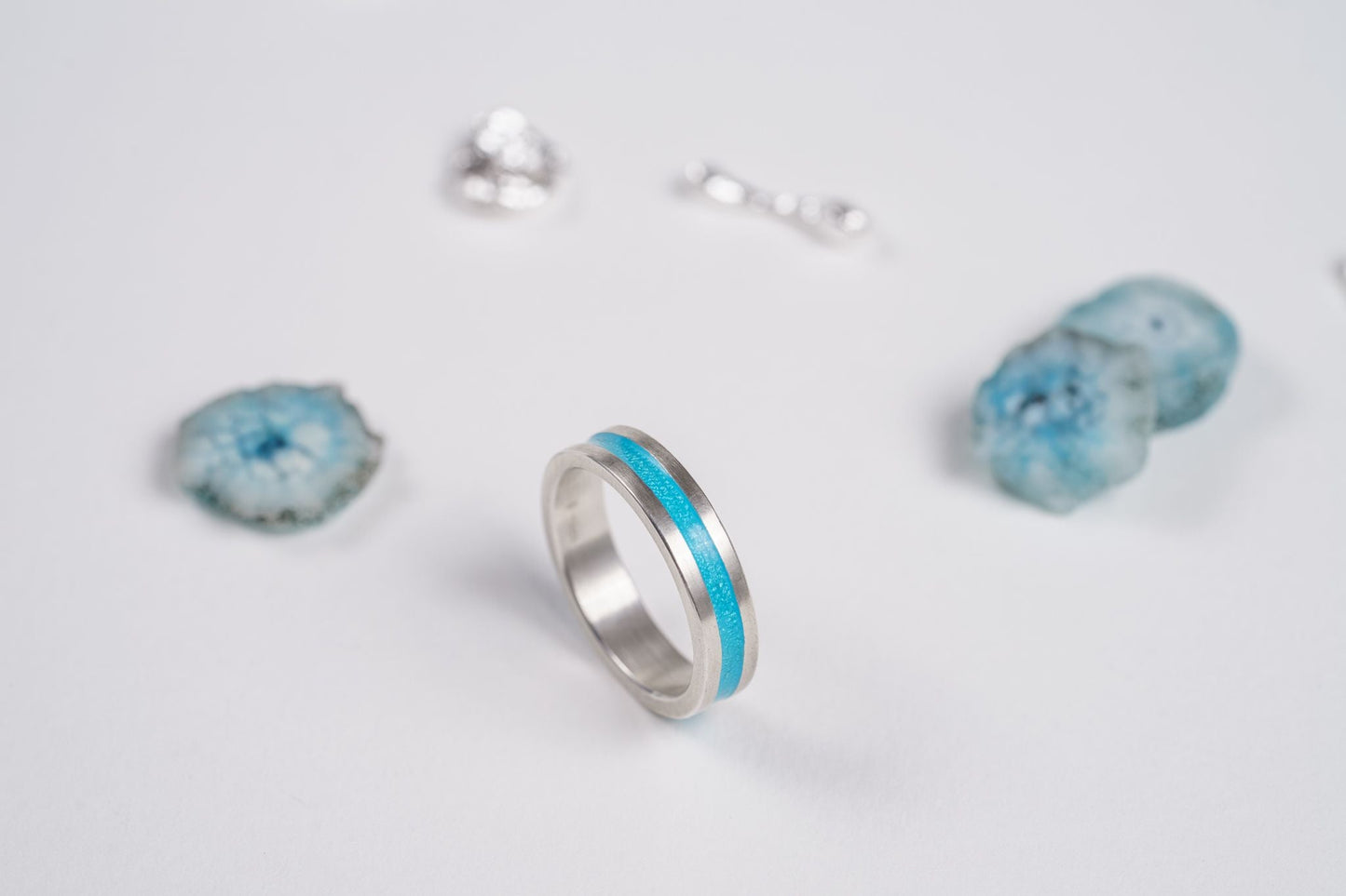 Ring "Stripe" (5 mm) with enamel