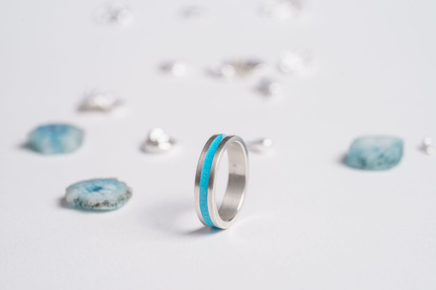 Ring "Stripe" (5 mm) with enamel (different colors to choose from)