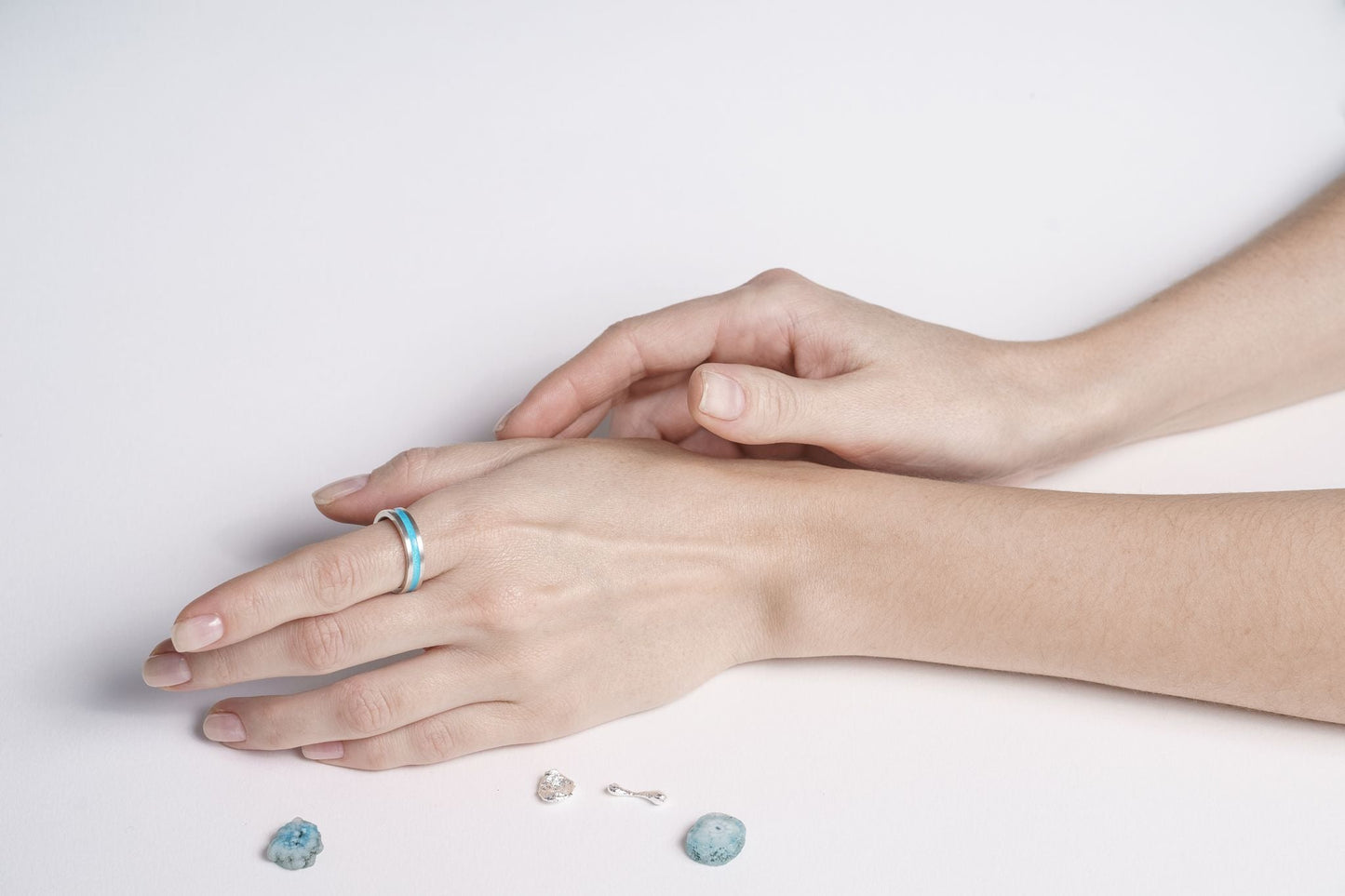 Ring "Stripe" (5 mm) with enamel (different colors to choose from)