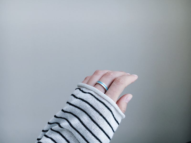 Ring "Stripe" (5 mm) with enamel (different colors to choose from)