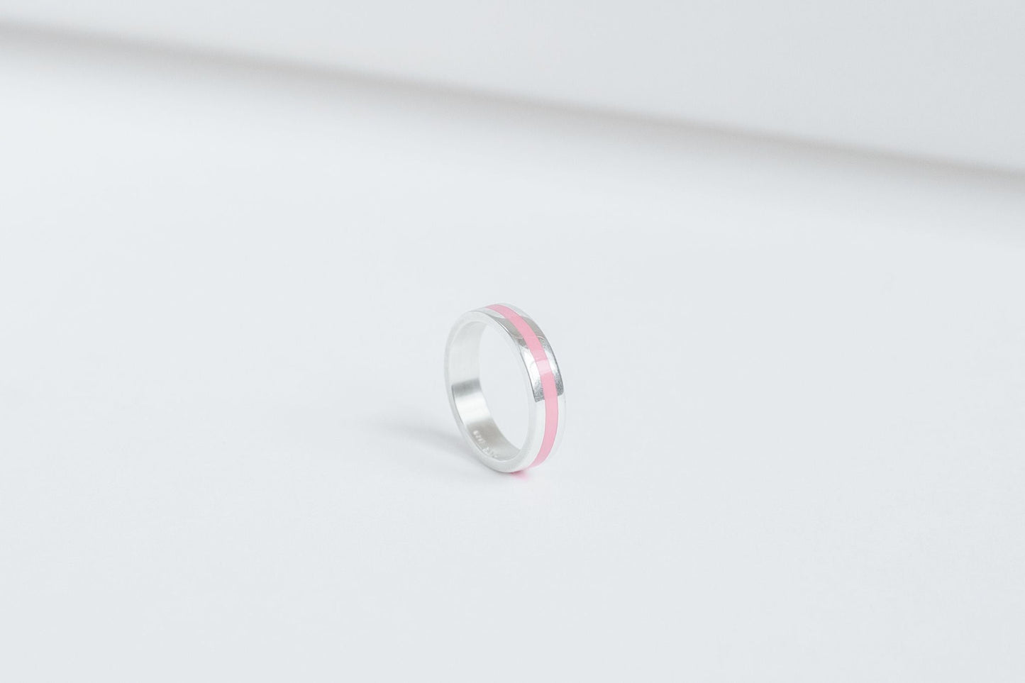 Ring "Stripe" (5 mm) with enamel