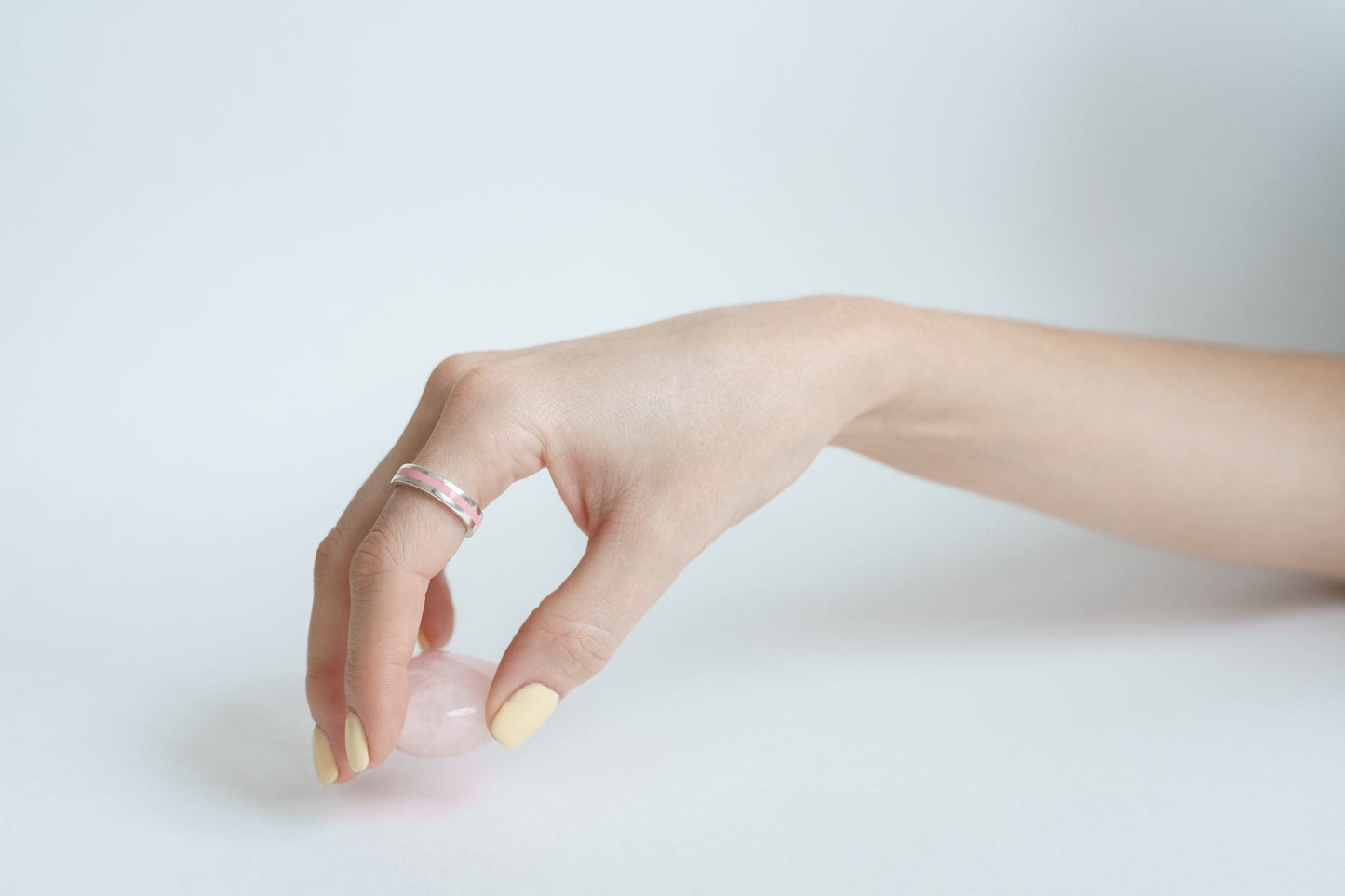 Ring "Stripe" (5 mm) with enamel