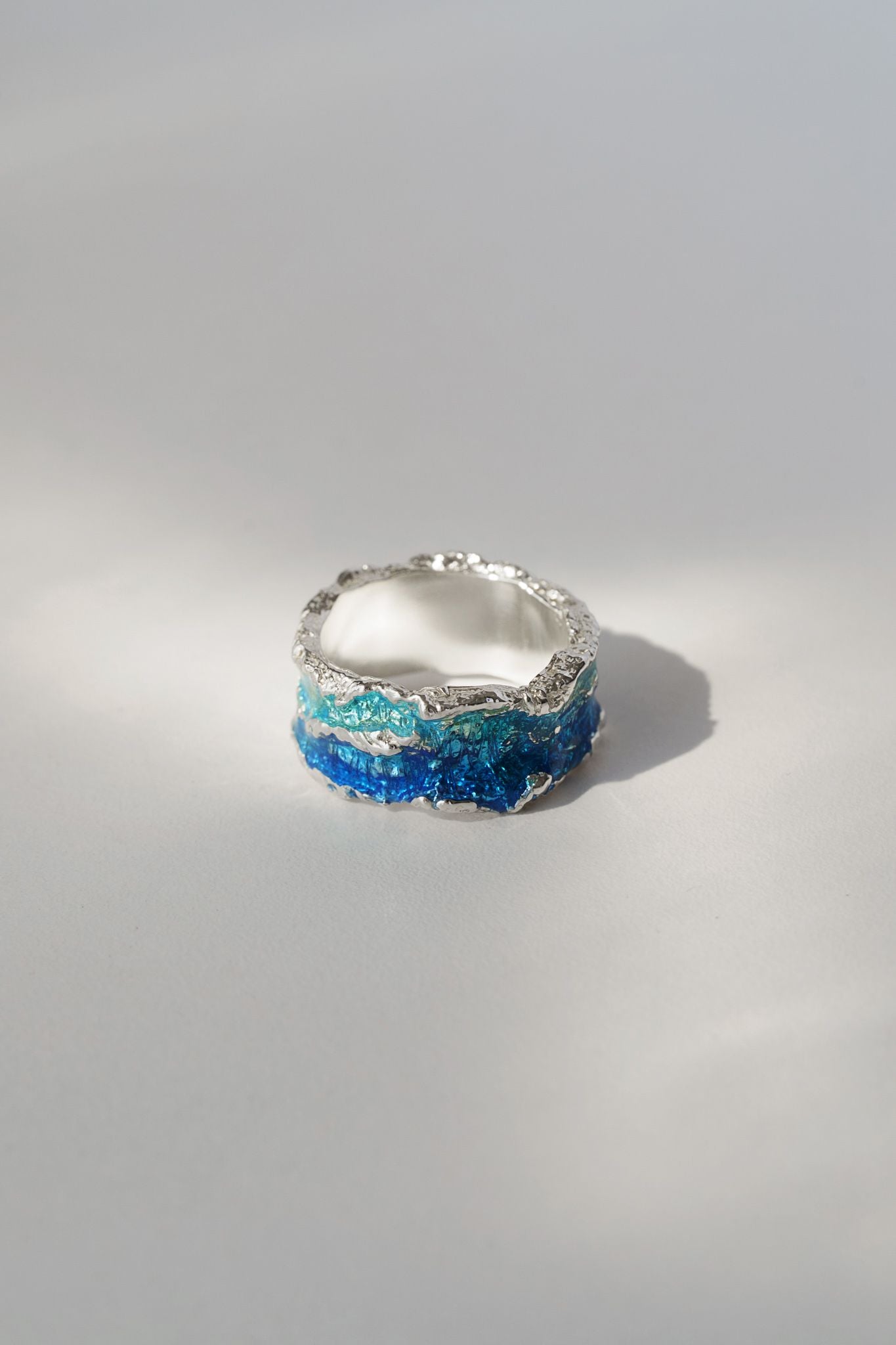 Ring "Wave" blue (10 mm)