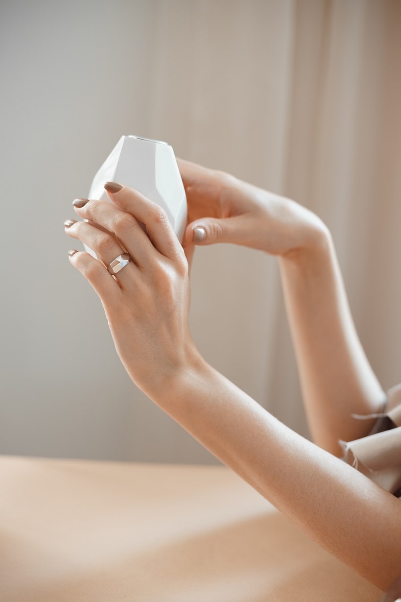 Signet ring "Facets" mini