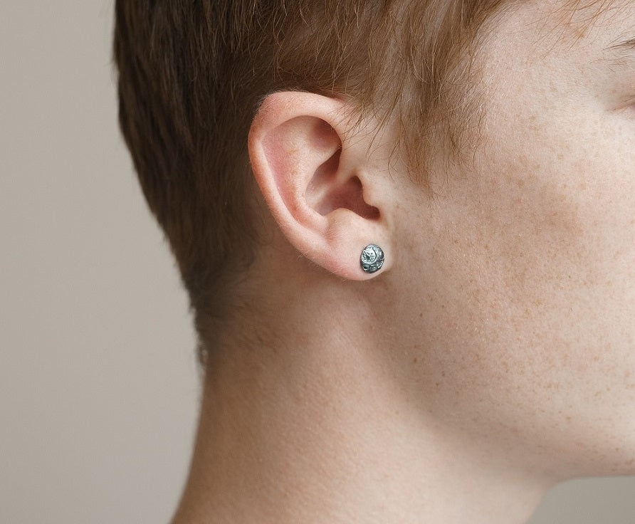 Stud earrings "Moon"