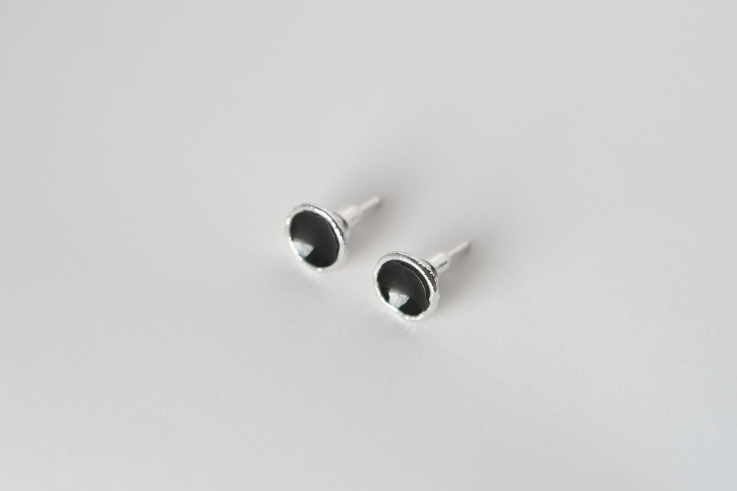 Stud earrings "Dark matter"