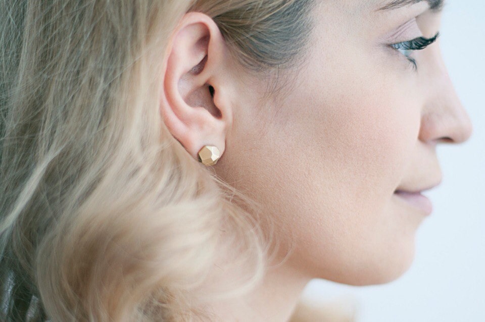 Stud earrings "Facets"
