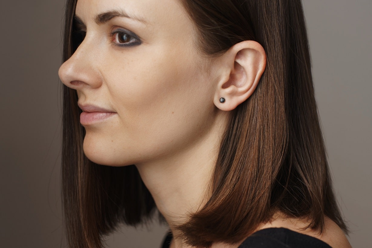 Stud earrings "Facets" mini