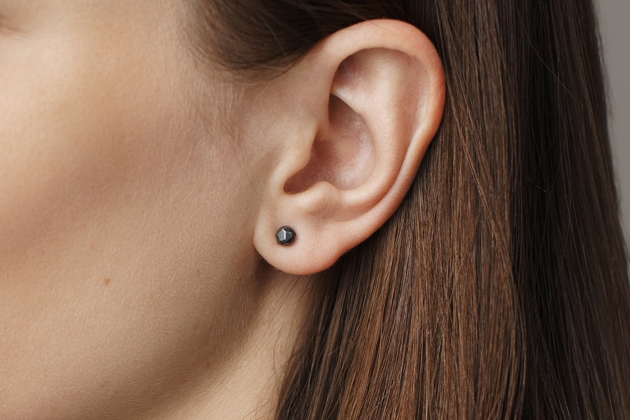 Stud earrings "Facets" mini