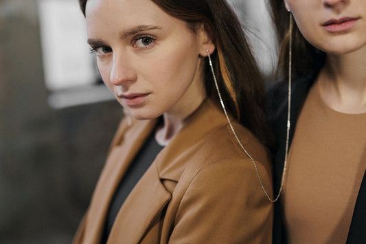Stud earrings "Relations" (55 cm)