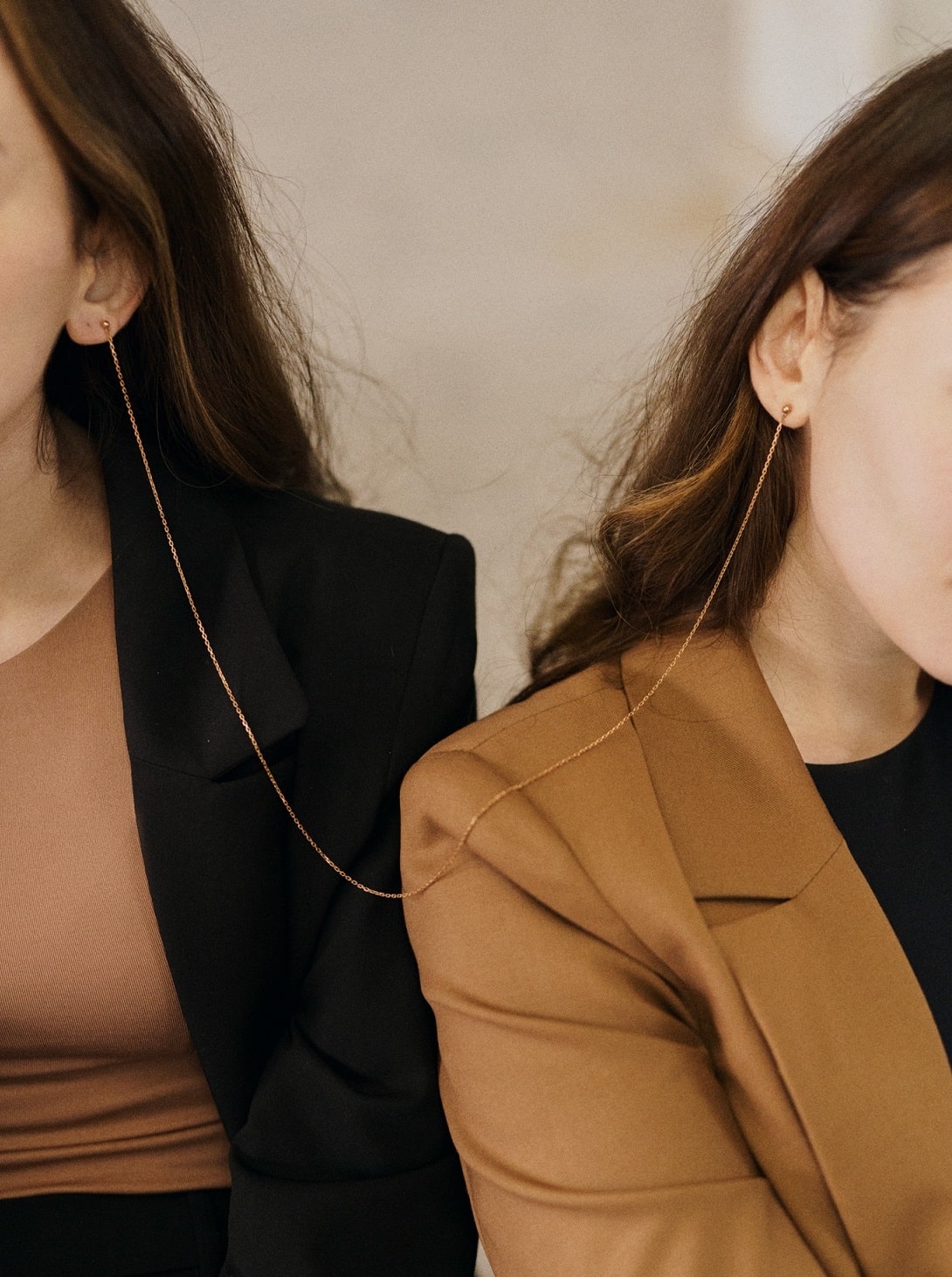 Stud earrings "Relations" (55 cm)