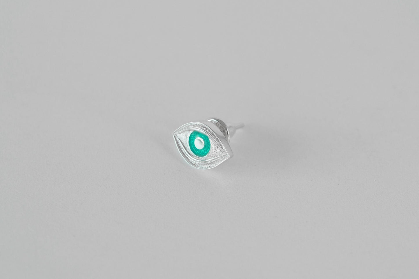 Stud monoearring "View of my forest" (12 mm)