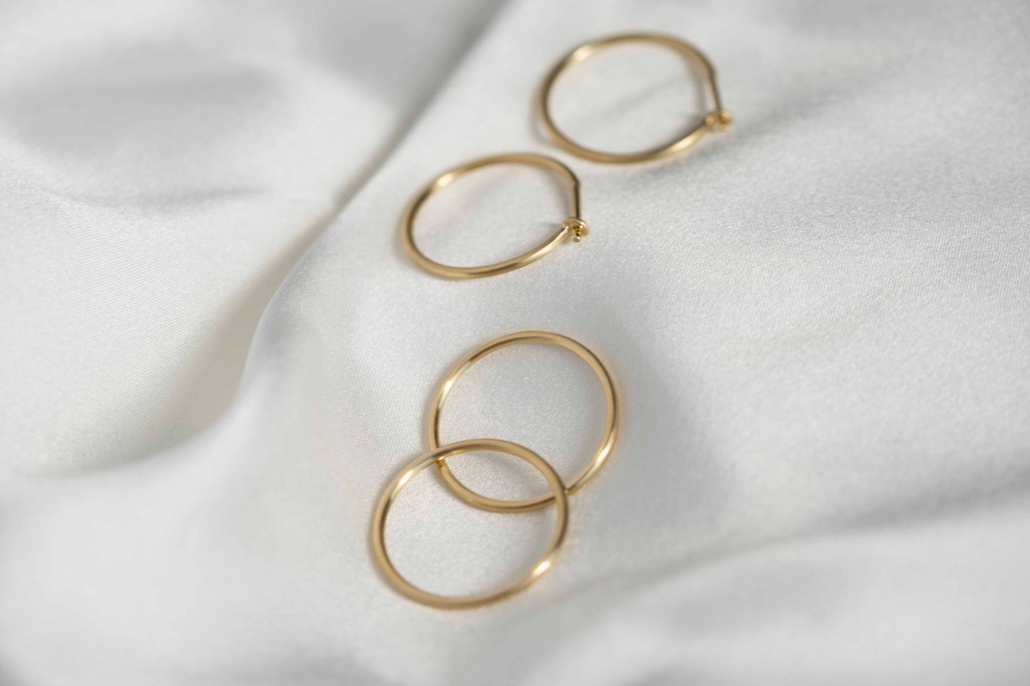 Transforming earrings "Double ring"