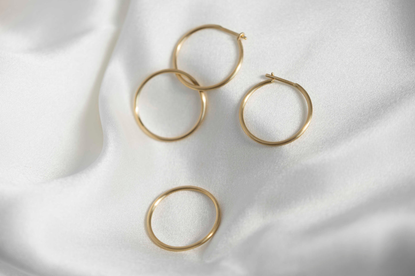 Transforming earrings "Double ring"