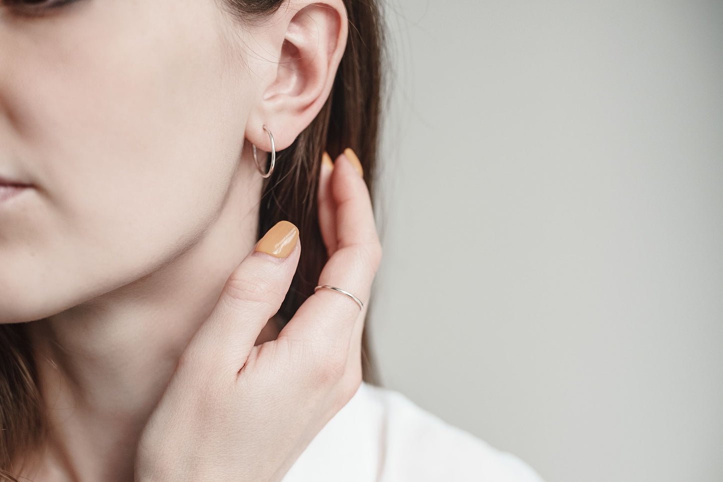 Transforming earrings "Double ring"