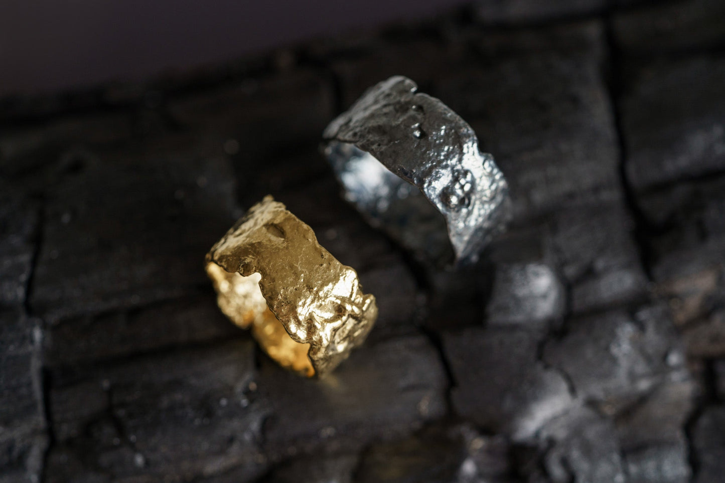 Wedding ring "Light Asteroid" (10 mm)