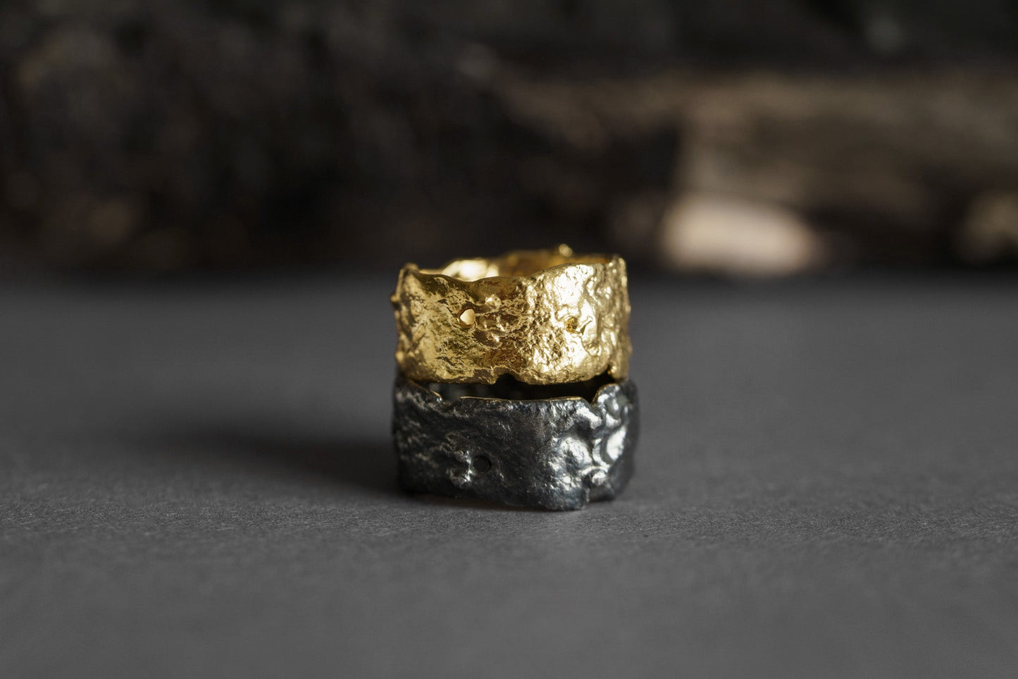 Wedding ring "Light Asteroid" (10 mm)