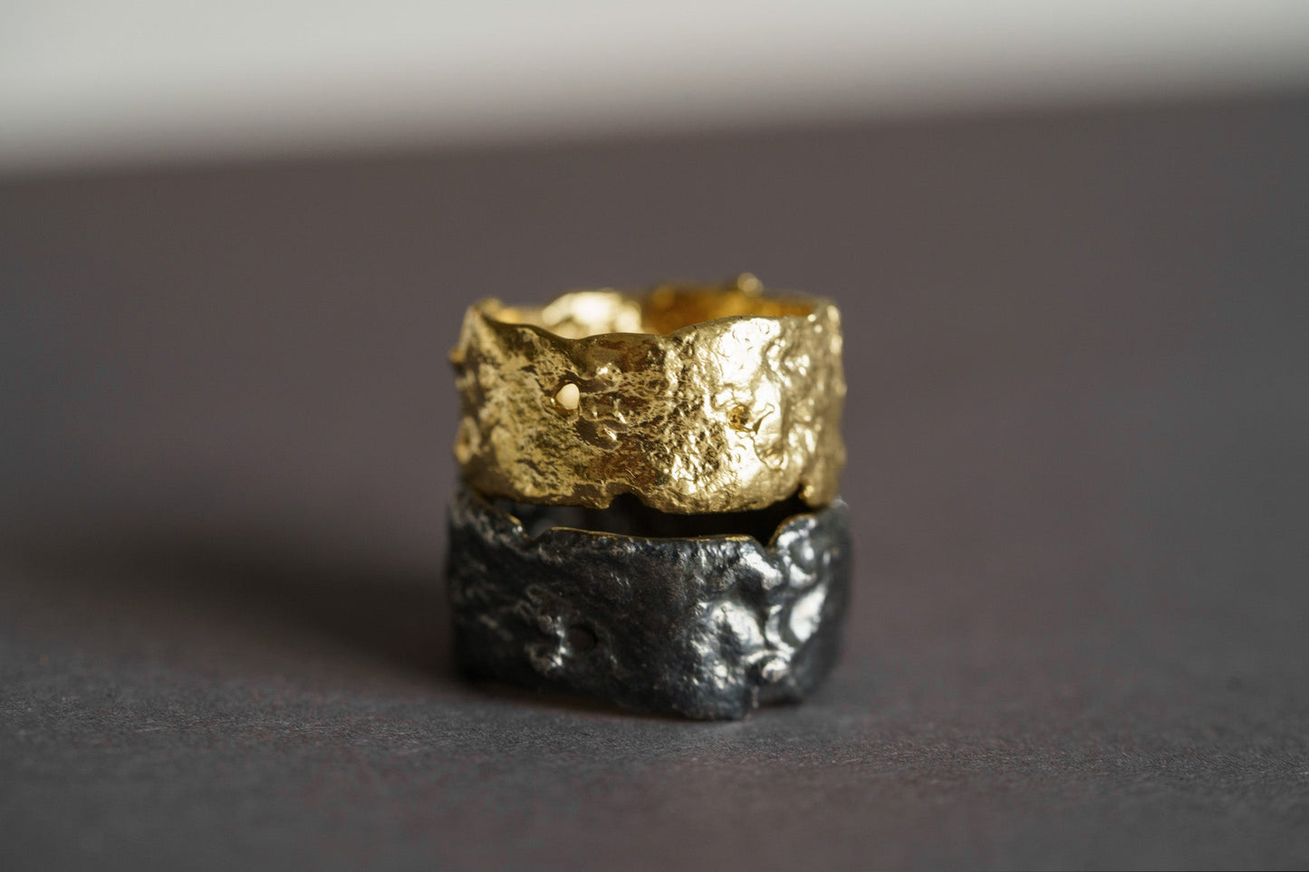 Wedding ring "Light Asteroid" (10 mm)