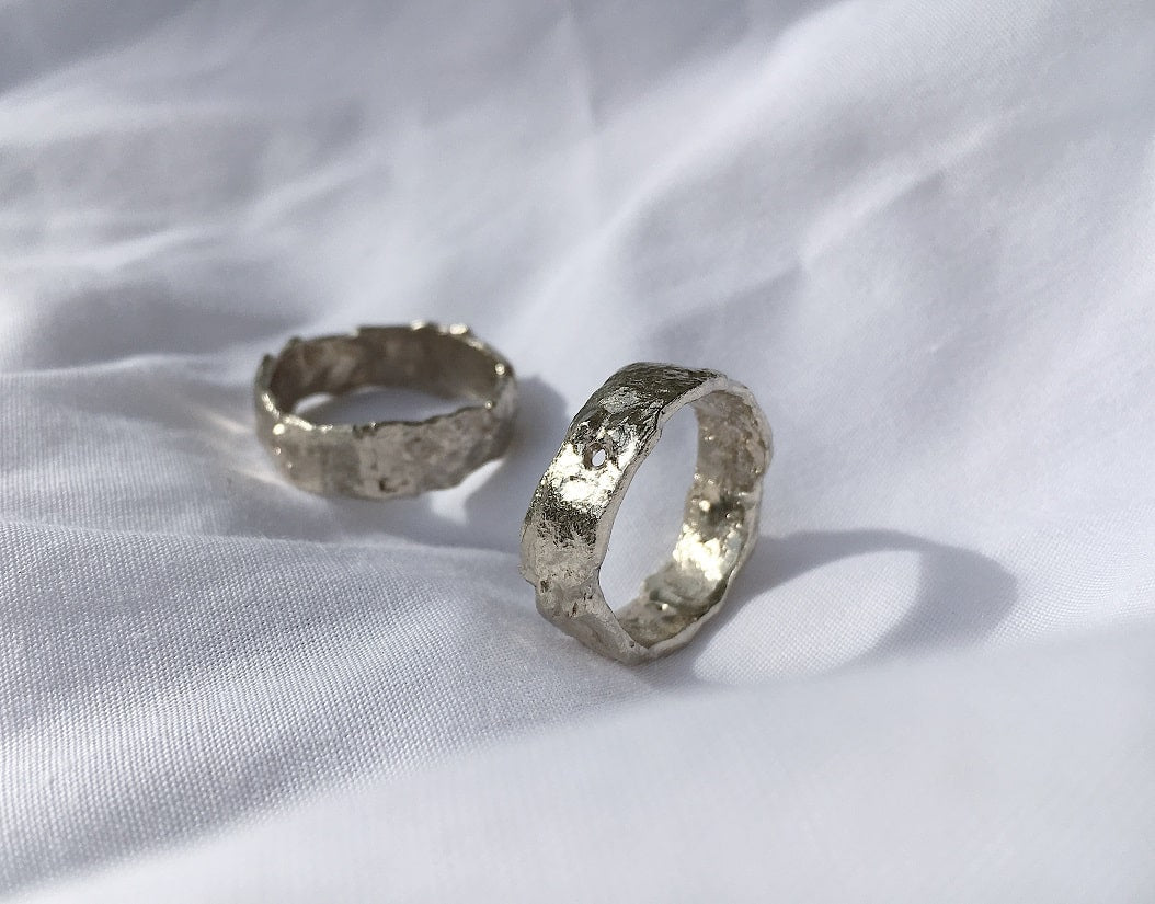 Wedding ring "Light Asteroid" (6 mm)