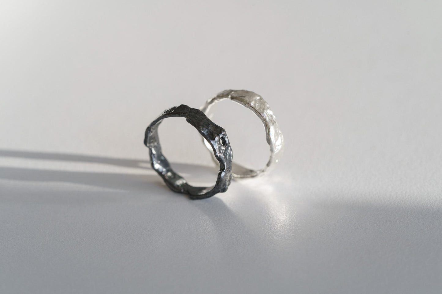 Wedding ring "Light Asteroid" (3 mm)