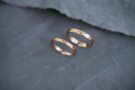 Wedding ring "Simple" (2 mm) hammered