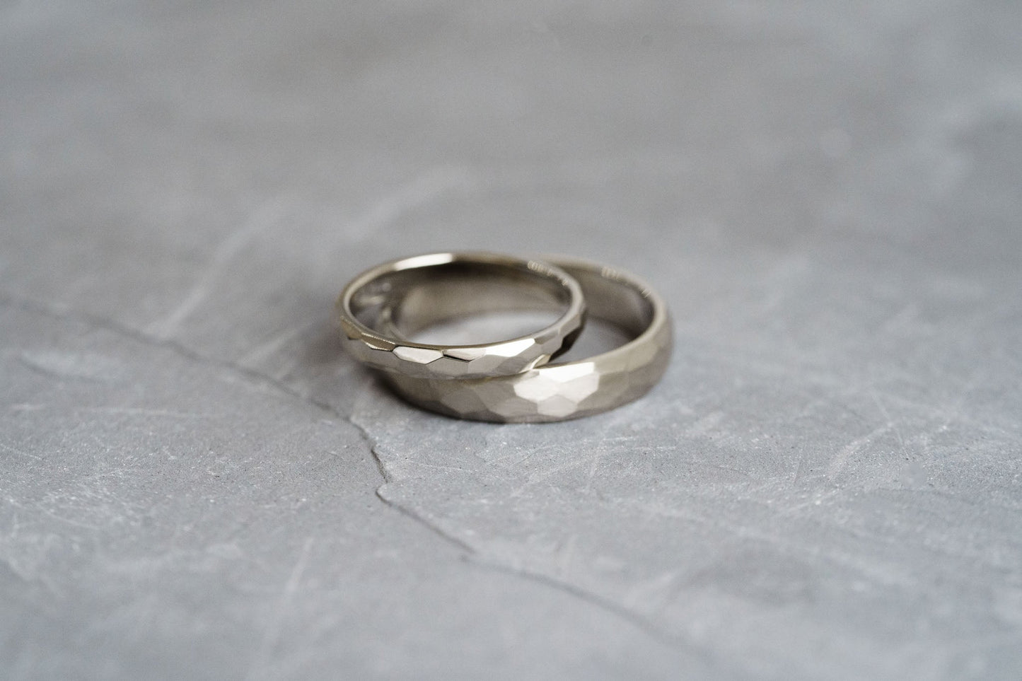 Wedding ring "Small Facets" (3 mm)