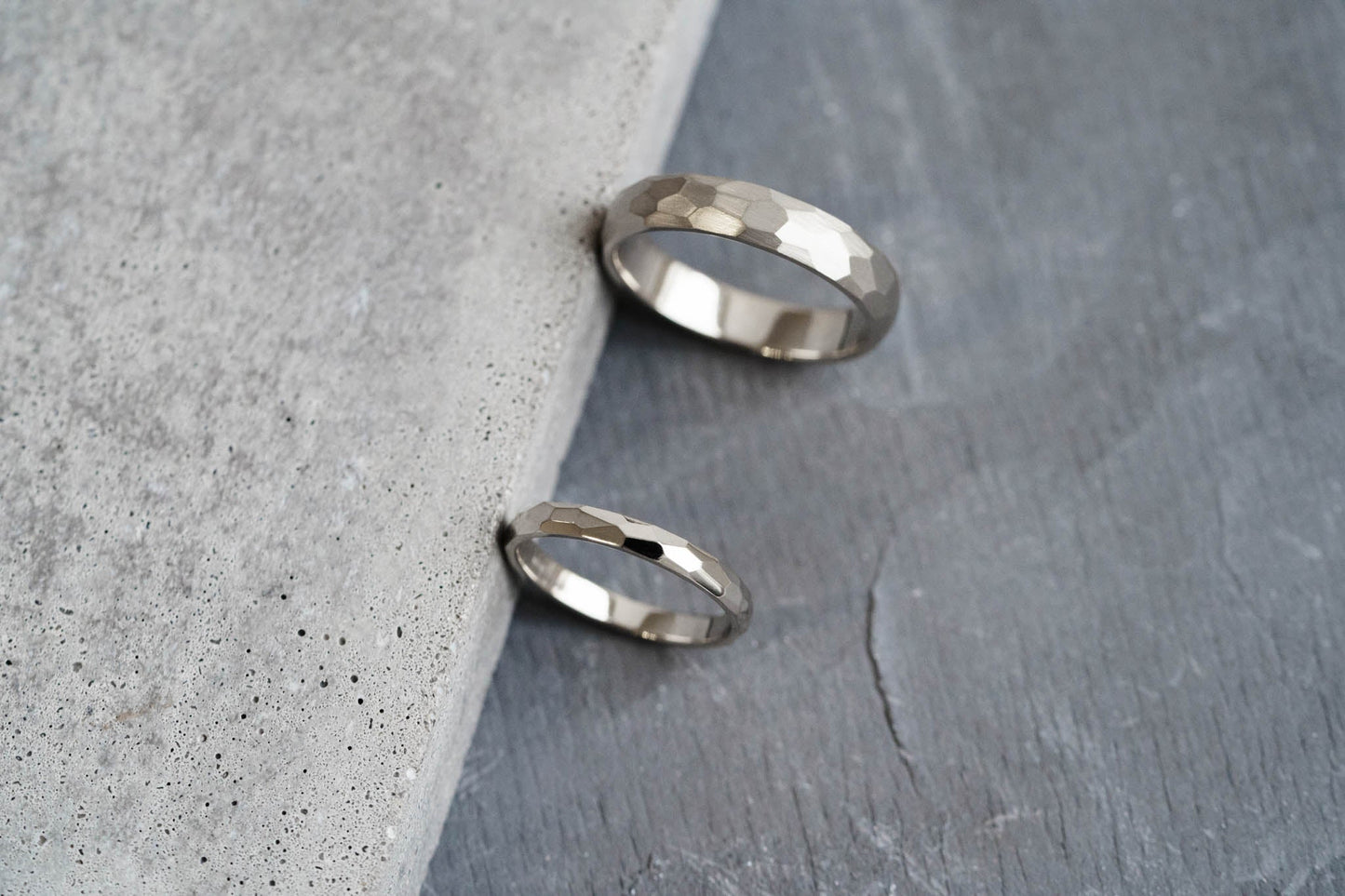 Wedding ring "Small Facets" (3 mm)