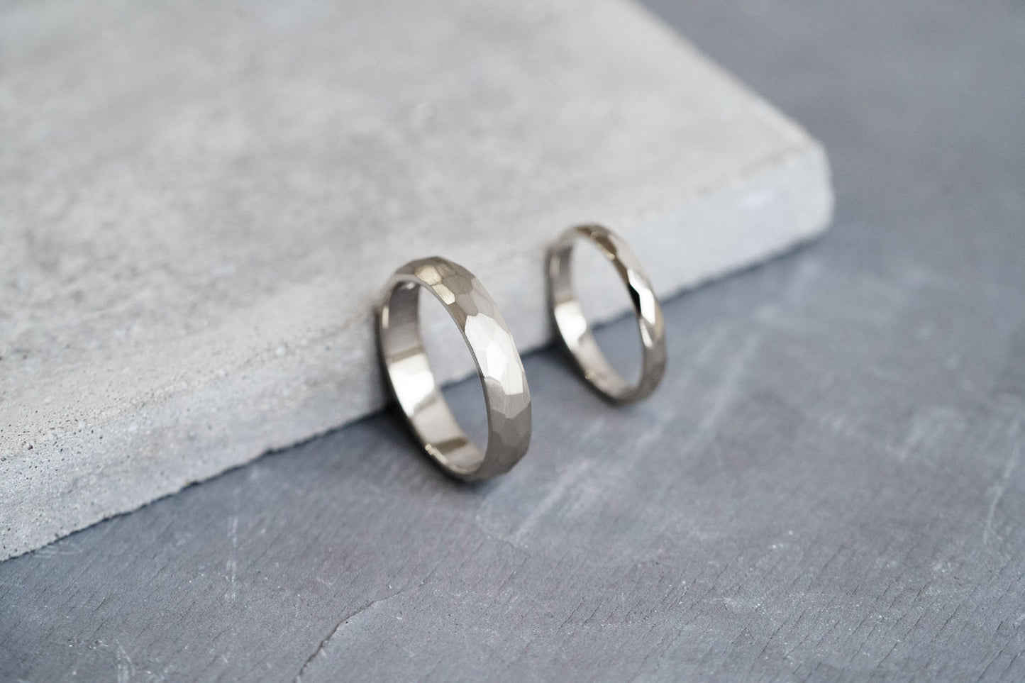 Wedding ring "Small Facets" (3 mm)