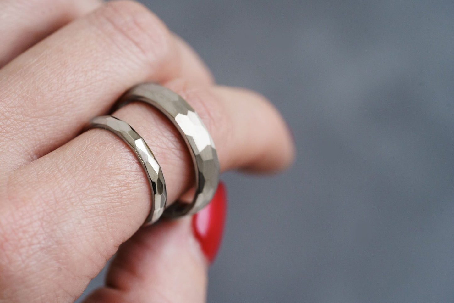 Wedding ring "Small Facets" (3 mm)