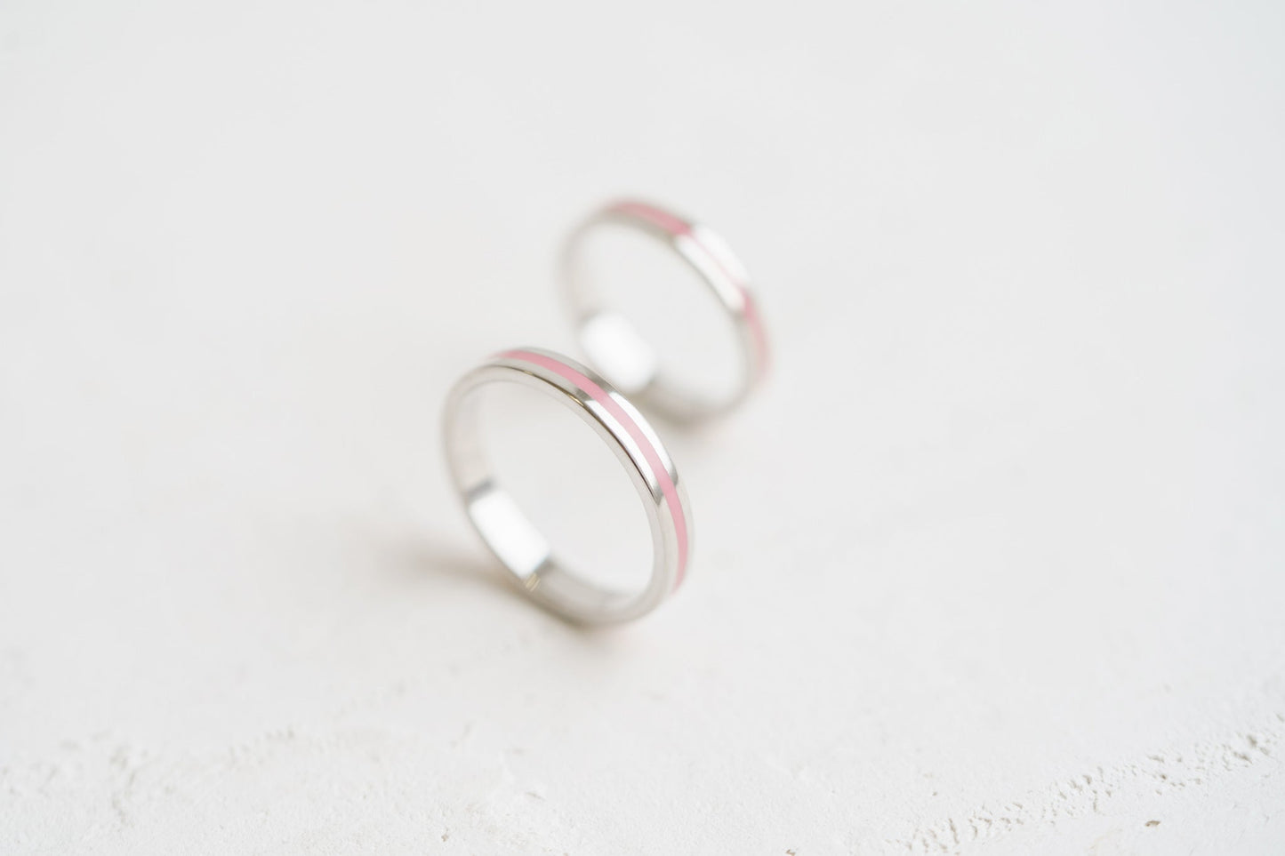 Wedding ring "Stripe" (3 mm) with enamel