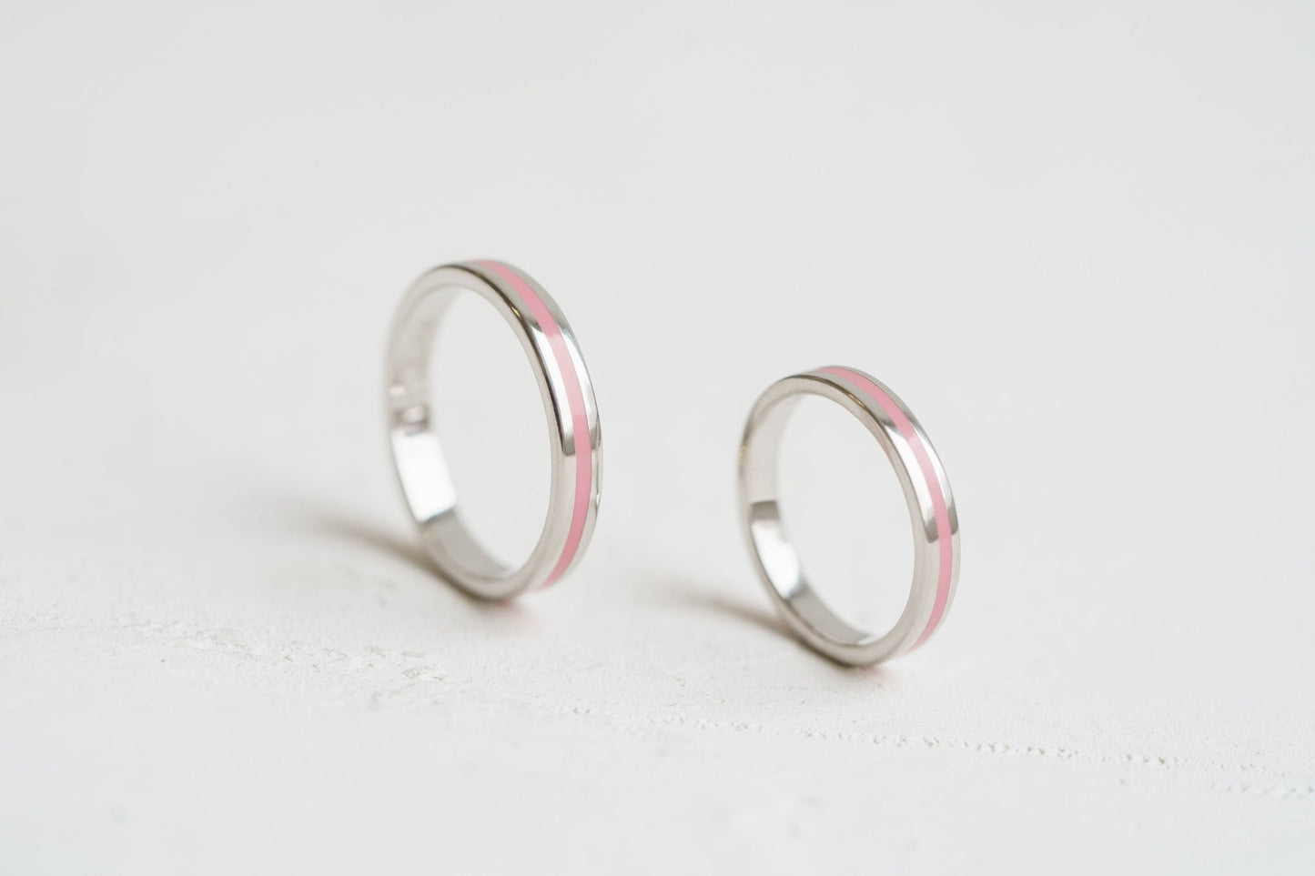 Wedding ring "Stripe" (3 mm) with enamel
