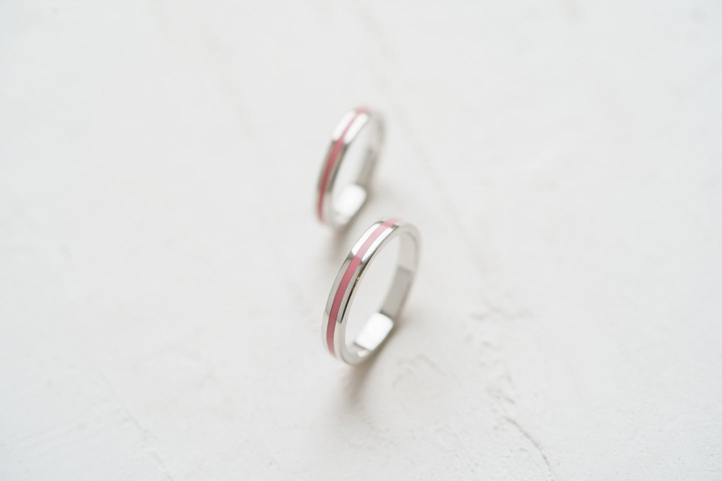 Wedding ring "Stripe" (3 mm) with enamel