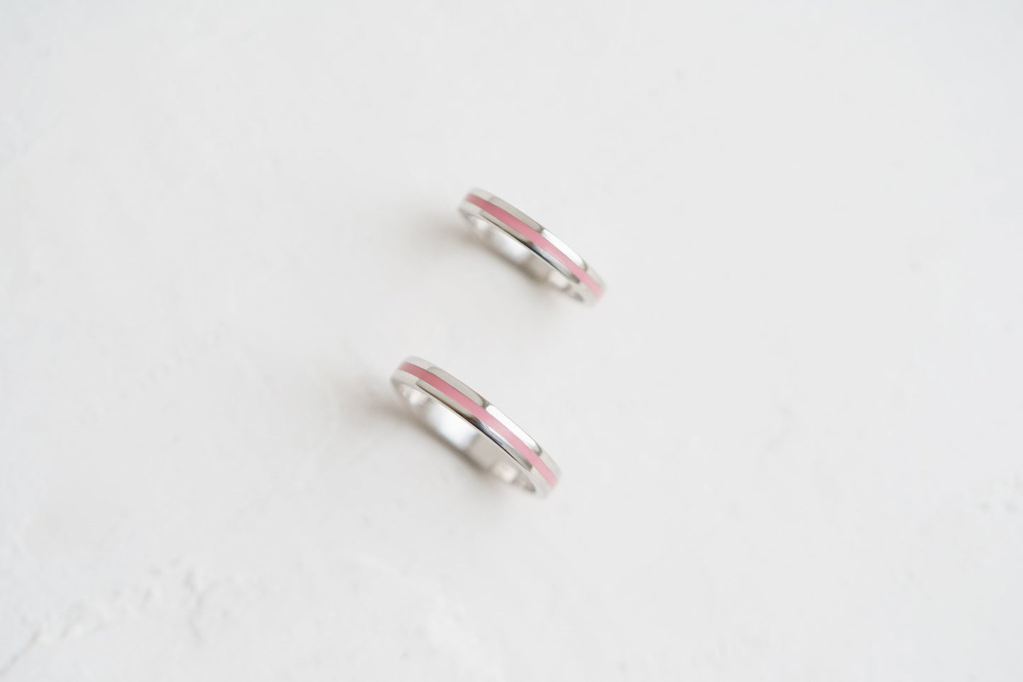 Wedding ring "Stripe" (3 mm) with enamel