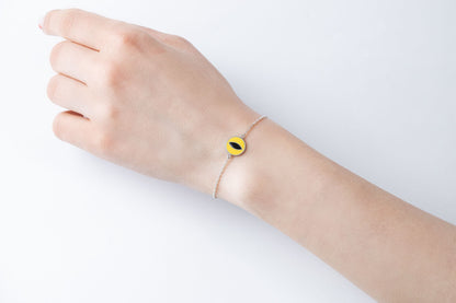 Bracelet "Cat’s Eye" (11 mm) with enamel