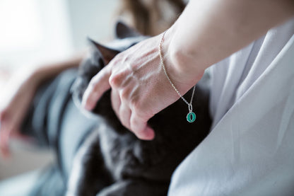 Bracelet "Cat’s Eye" (9 mm) with enamel