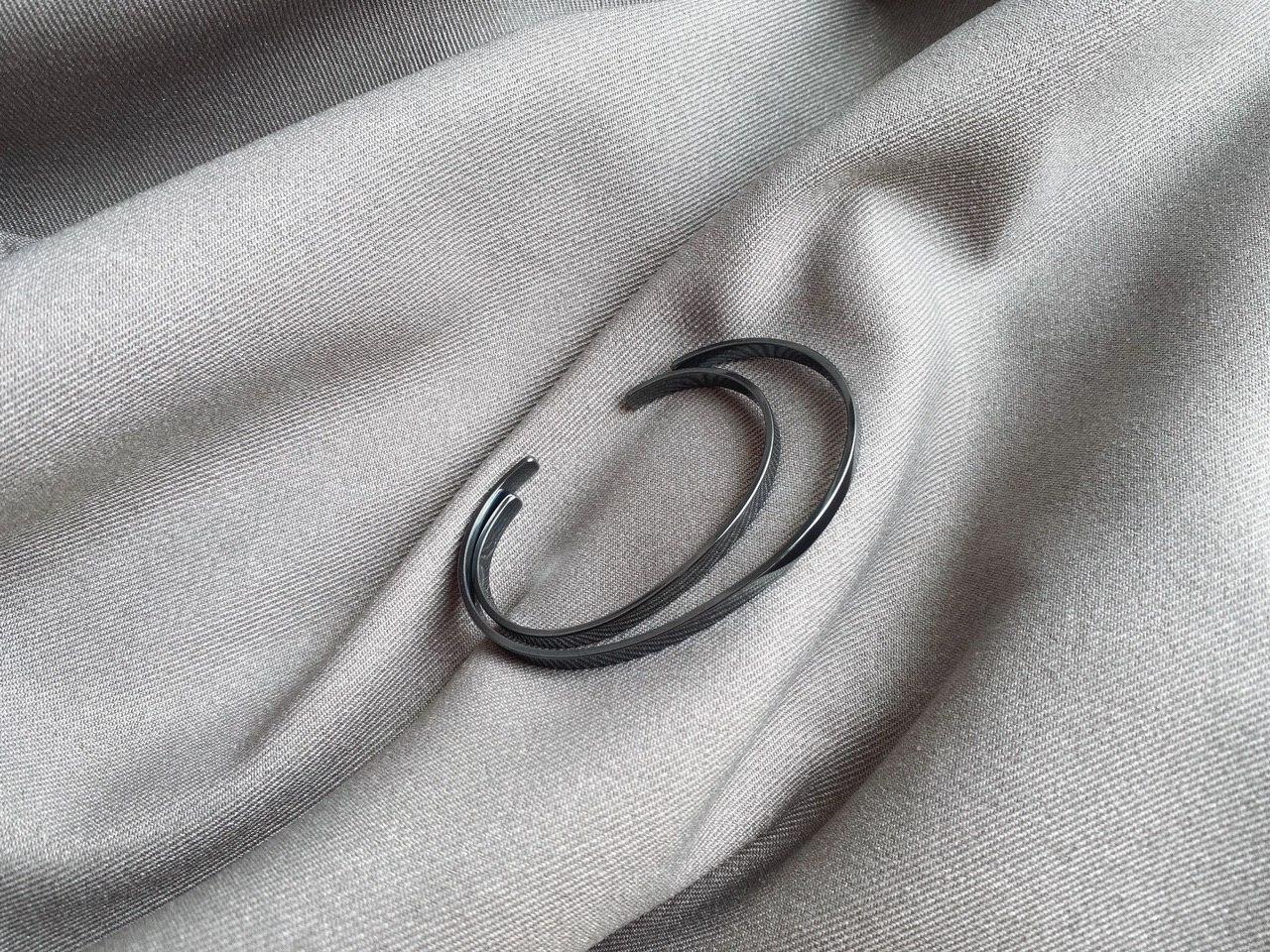 Bracelet "Simple" blackened