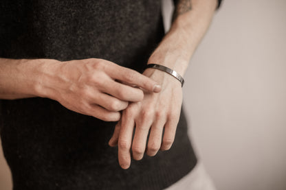 Bracelet "Simple" blackened