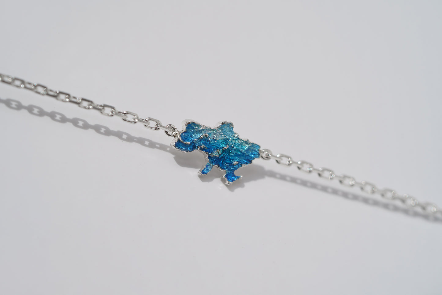 Bracelet "United" (15 mm) textured with enamel