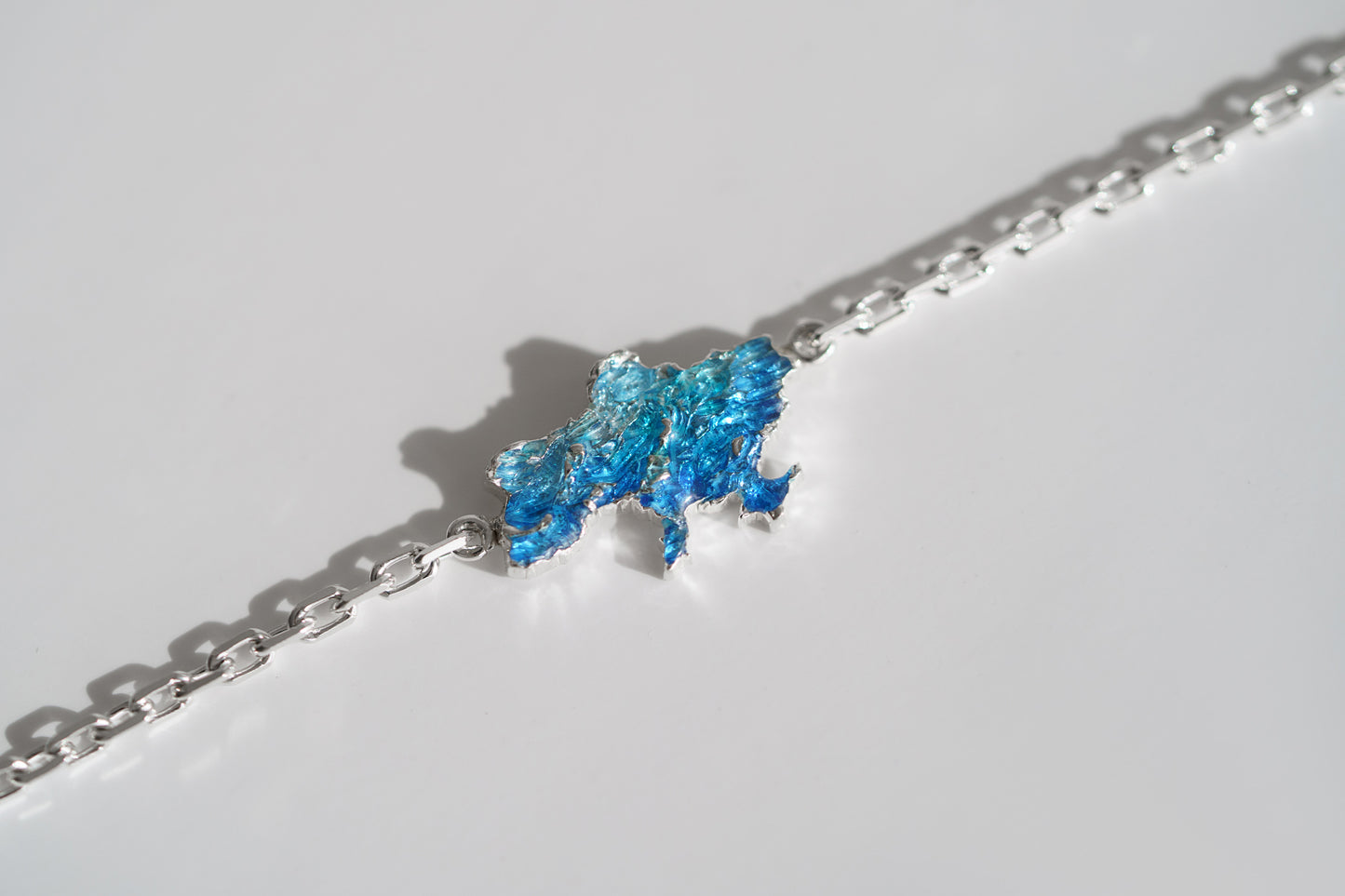 Bracelet "United" (15 mm) textured with enamel
