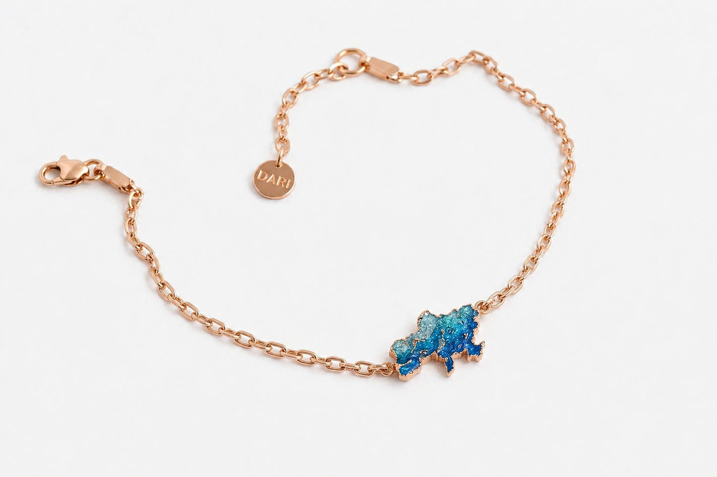 Bracelet "United" (15 mm) textured with enamel