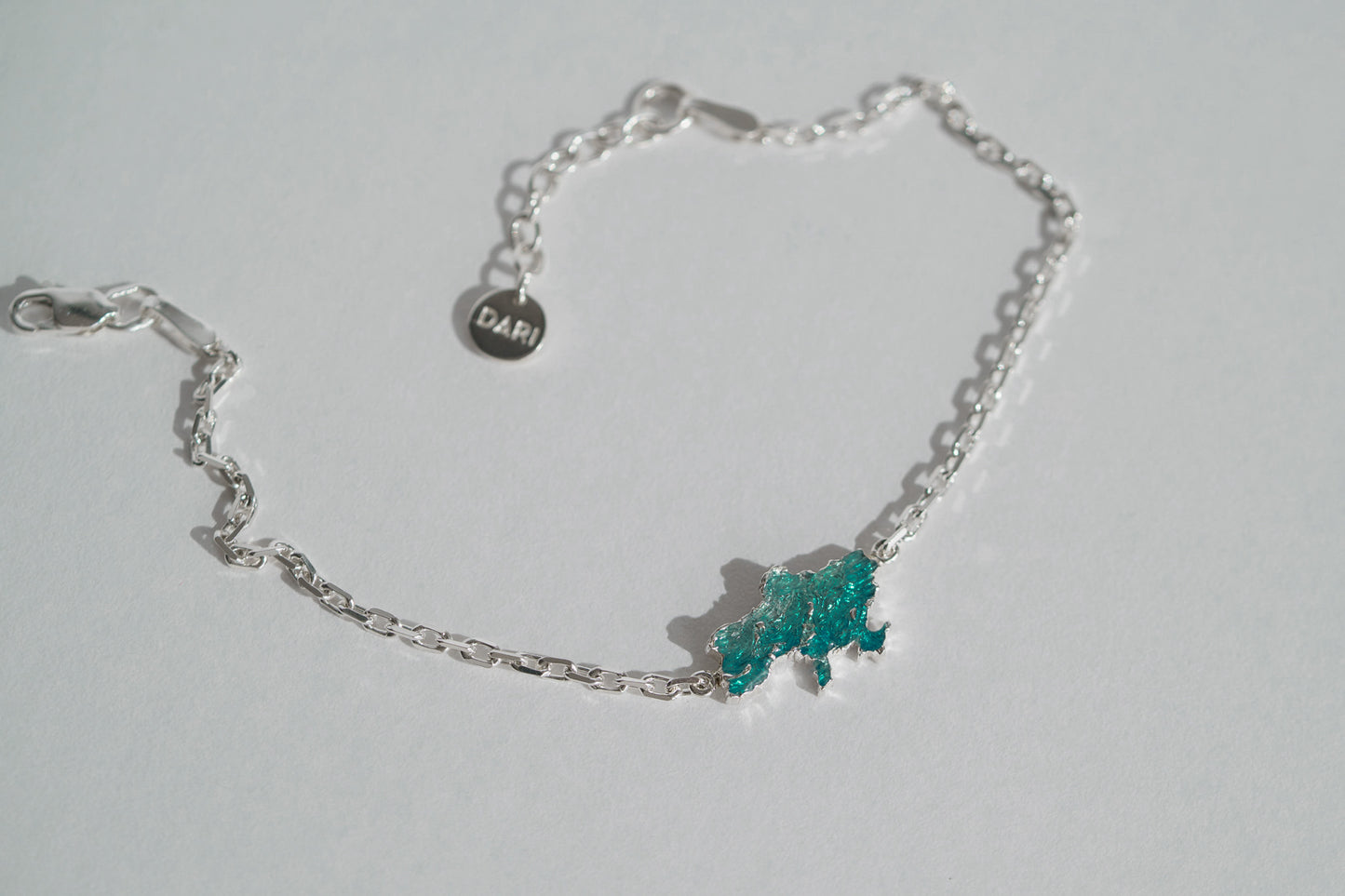 Bracelet "United" (15 mm) textured with enamel